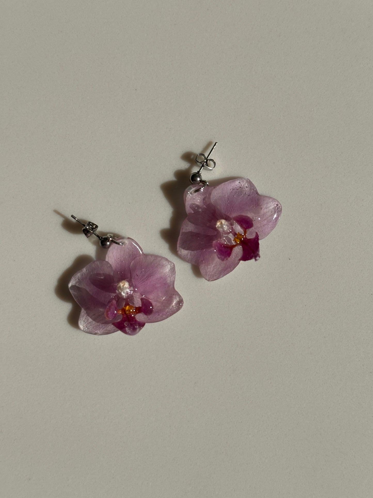 Lilac Orchid Earrings