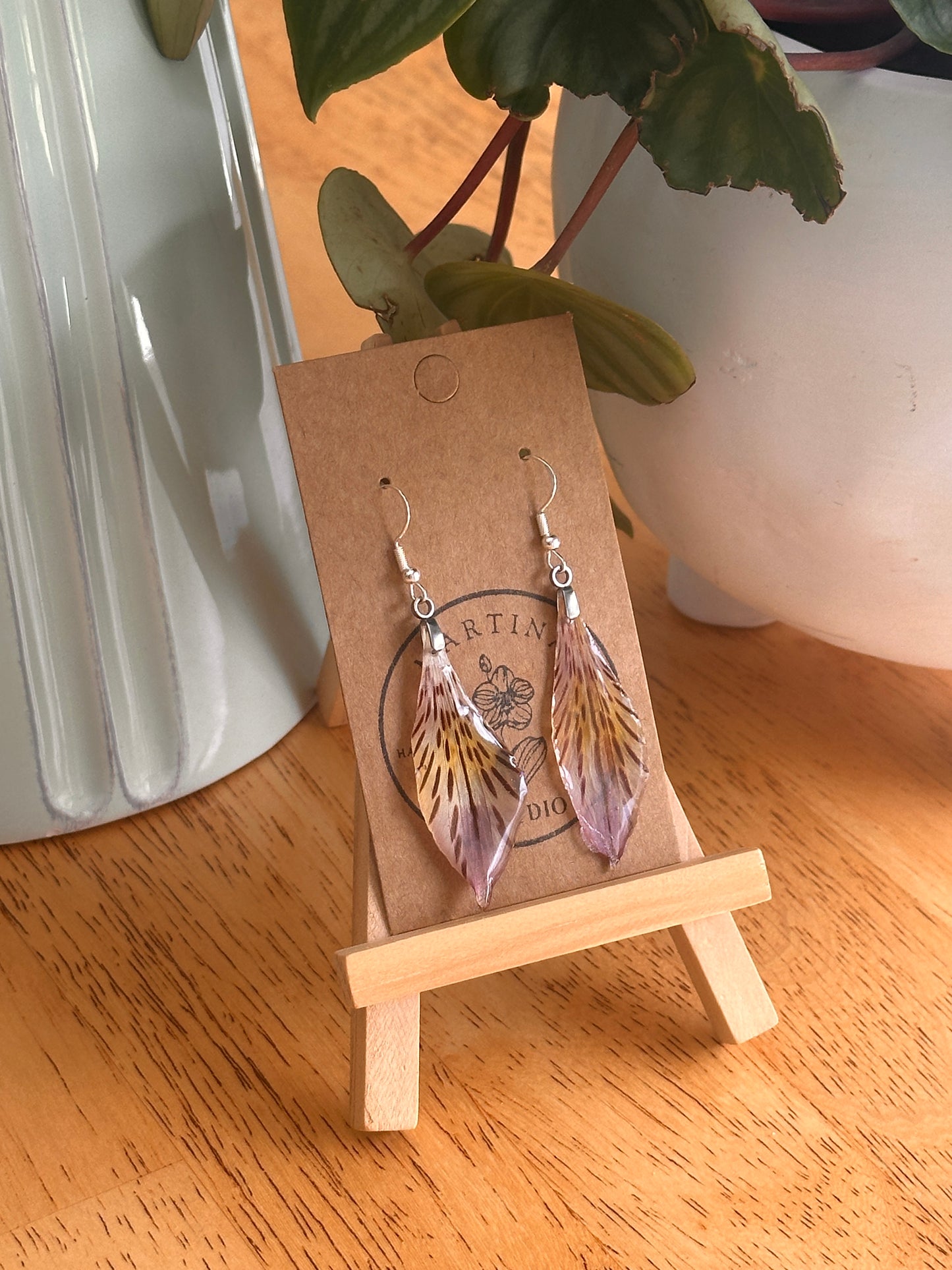 Lily of The Incas Petal Earrings