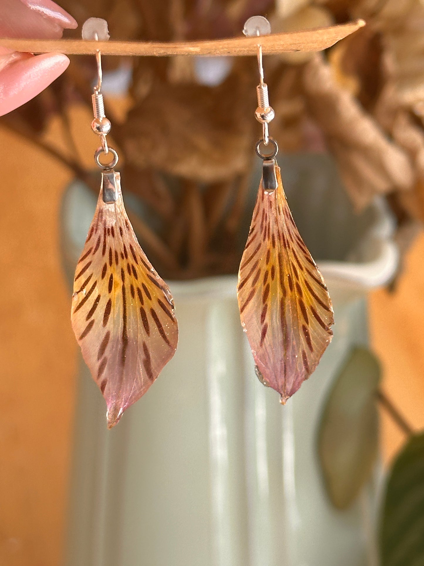 Lily of The Incas Petal Earrings