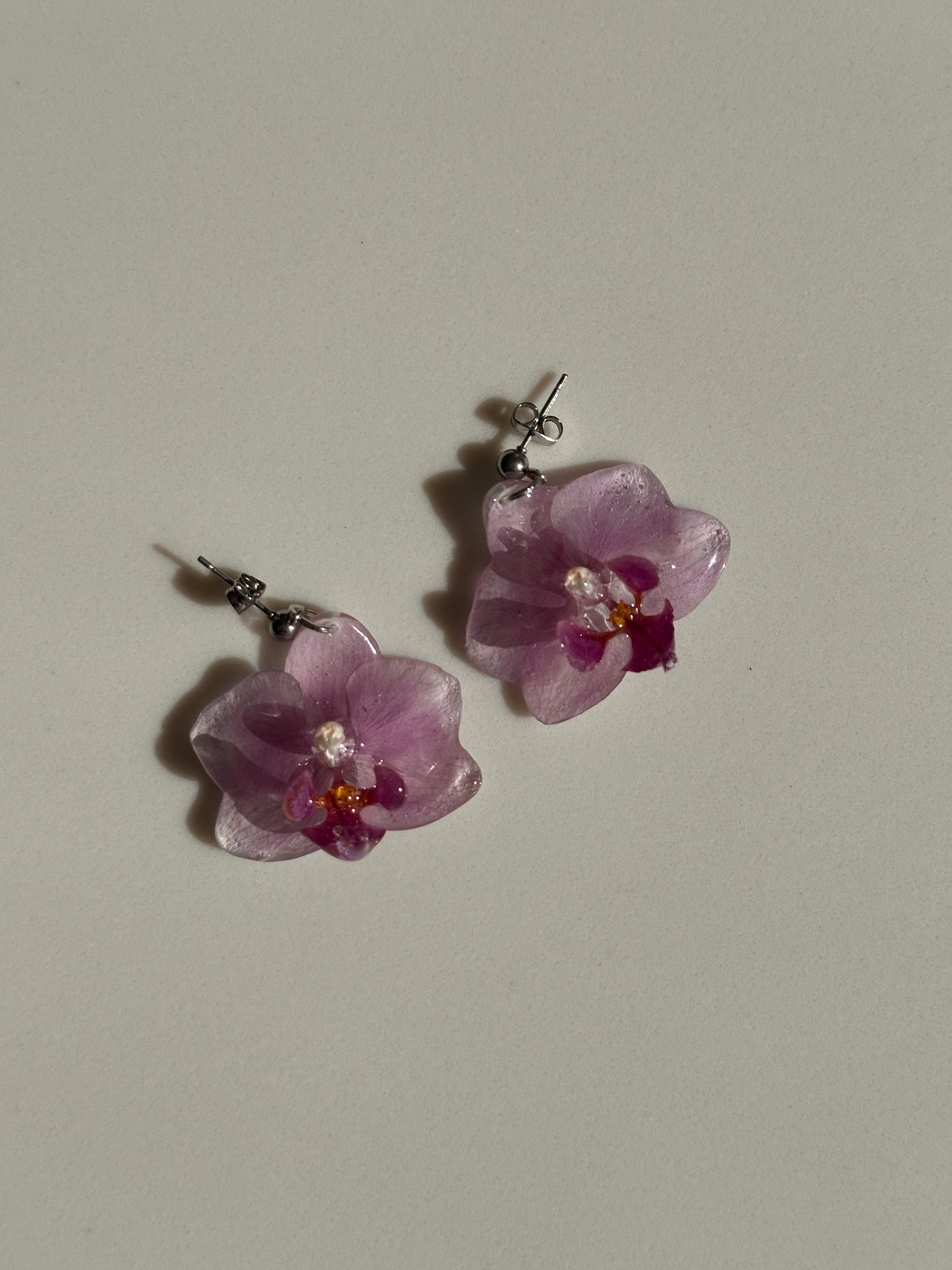 Lilac Orchid Earrings