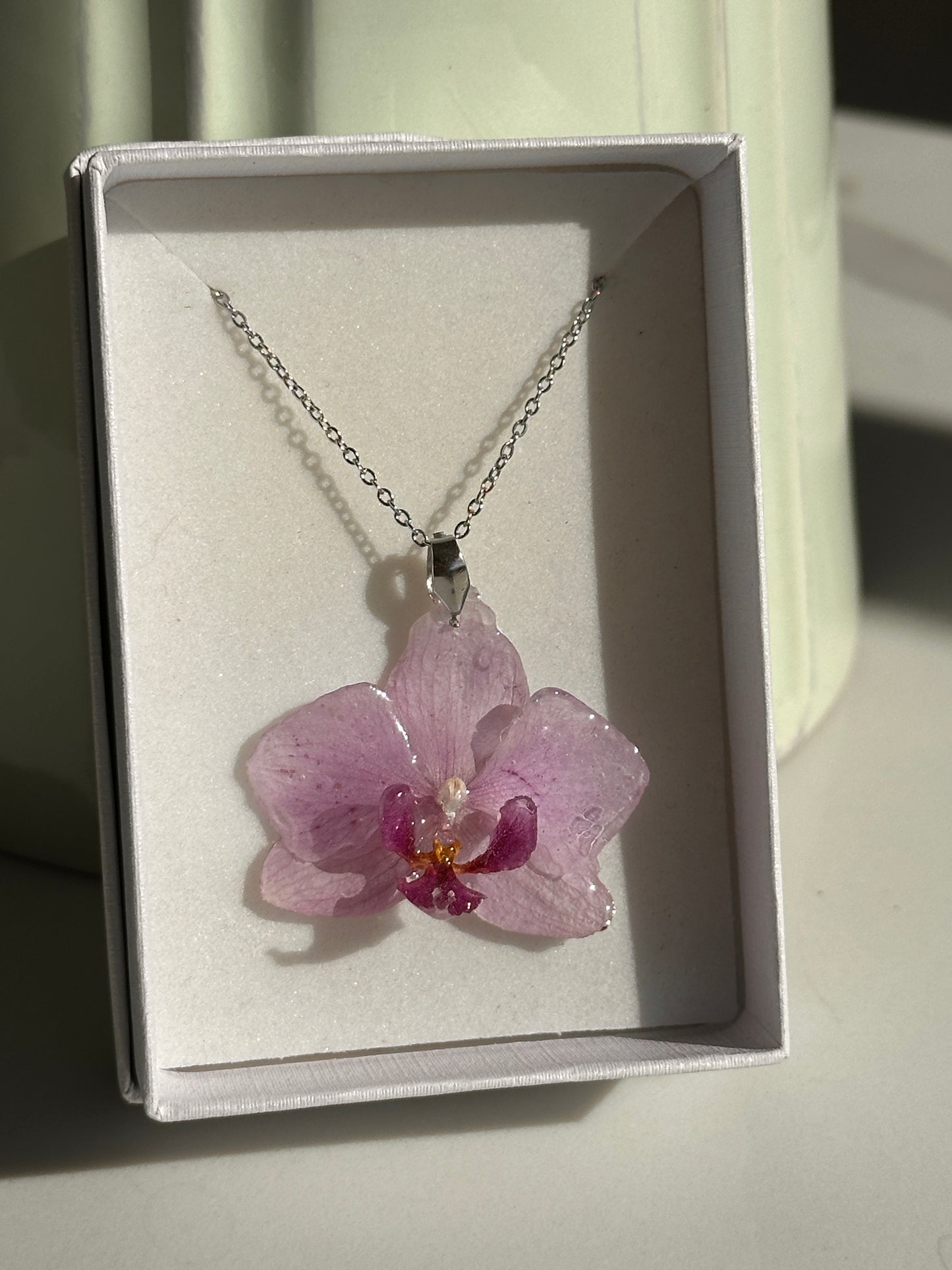 Lilac Orchid Necklace